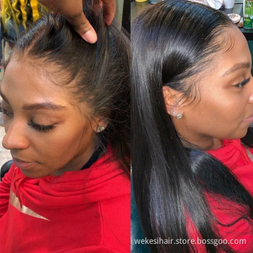 150% 180% Density HD Full Lace Human Hair Wigs For Black Women,Wholesale Brazilian Virgin Hair Transparent Lace Front Wig